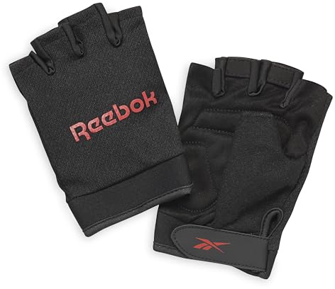 Reebok Klassische fingerlose Handschuhe, leichte Fitness- und Gewichtheberhandschuhe für Training, Crossfit, Radfahren und Heimgymnastik, atmungsaktive Trainingshandschuhe für Damen und Herren