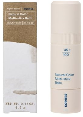 KORRES AEGEAN BRONZE Illuminating Multistick, mit Pfingstrosenextrakt und Sheabutter, praktisch und für unterwegs, 4,5g