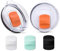 2 Pack 20 oz Tumbler Lid with 5 Pcs Colored Magnetic Slider Switch for Yeti,20 oz Replacement Spill Proof Tumbler Cover, Compatible with YETI 20 oz Tumbler,10/24 oz Mug and 10 oz Lowball