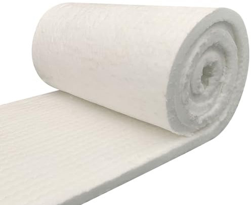 ZHWFDC Keramikfaserdecke, Feuerfeste Isolationsrolle -10 Mm, 20 Mm, 30 Mm, 40 Mm, 50 Mm Dicke, Feuer Mit 2606 ° F Für Hochtemperatur, Holzofen, Kamin Und öfen(Size:50mmx600x1000mm)