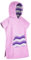 DiaryLook Kids Swimming Changing Robe with Hood, Beach Poncho Towel with Pockets Boys & Girls Quick Dry, Bath Robe Surfing Watersport Rose Purple Wave 6-9 Years