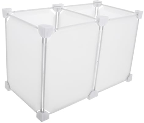 ULTECHNOVO Plastic Freezer Storage Bins with Partition Design for Chest Freezers and Refrigerators, Easy Installation and Multifunctional White Organizer Baskets for Efficient Food Storage