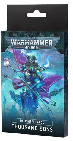Games Workshop - Warhammer 40.000 - Datenblattkarten: Tausend Söhne (2025-10. Ausgabe)