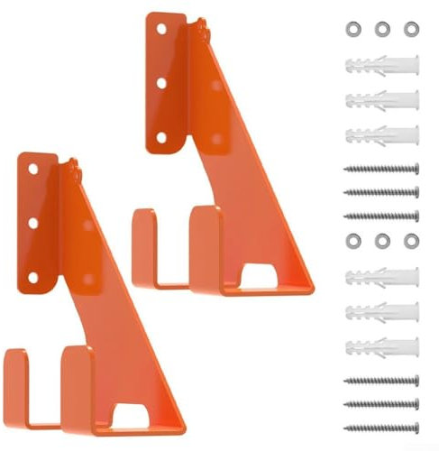 Platzsparende Wandhalterung für Kettensägen mit Doppelhaken-Design für optimale Aufbewahrung (2 Stück)