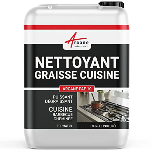 Nettoyage graisse, dégraisser, cuisine, hotte, insert, bbq, barbecue, cheminée, videordures, ventilateur - 5 L - ARCANE INDUSTRIES