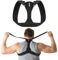 Modetro Correttore Posturale - Fascia Elastica Ortopedica per Supporto a Spalle e Schiena - Busto Traspirante e Regolabile per Sostegno Lombare, Unisex