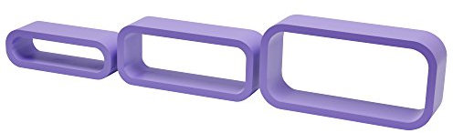 DURAline 3TC 1179696 Dekoratives Wandregal, MDF, Violett 20x40x10cm, 15x35x10cm, 10x30x10cm