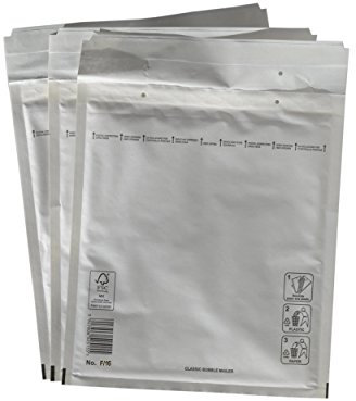 PeakPack 100x Premium Luftpolster Versandtaschen weiß Typ F/6