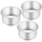 Homikit 4 Inch Round Cake Tin for Baking, Stainless Steel Layer Cake Tins Pans Set of 3, Mini Cake Bakeware Set Ideal for Birthday Wedding Christmas, Healthy & Sturdy, Dishwasher Safe