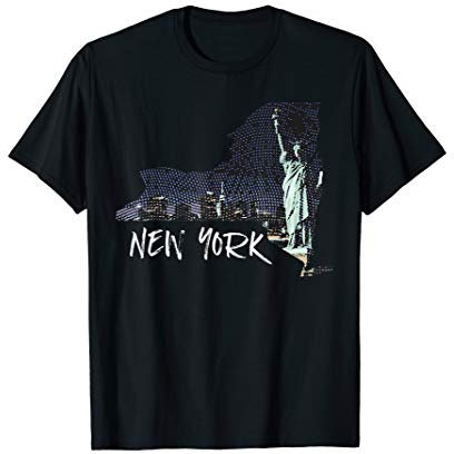 Statue of Liberty Shirt, Engraving, New York, NY Gift T-Shirt