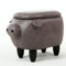 XBSLJ Tierhocker Hocker Schwein Form Fußhocker Lagerung Osmanische Fußstütze Hocker Gepolstert Kissen Fußhocker Hocker Hocker Ruhesitz mit Holzbeinen D1118