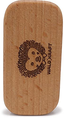 WALDKRAFT Kinder-Nagelbürste Blackforest | Hochwertige Nagel-Bürste für Kinderhände aus Buchenholz | Borsten aus Fibre (vegan) oder Naturborsten (Igel, Naturborsten)