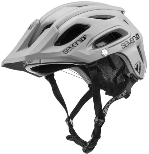 7 iDP M2 Boa MTB Mountain Bike Vented Adjustable Bicycle Helmet (Grey, M/L)
