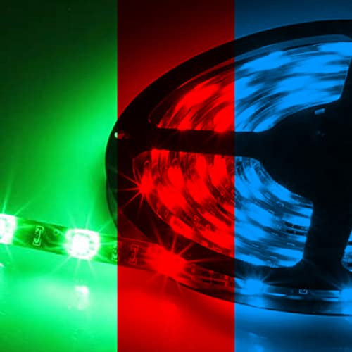 Eaxus® 2er Set LED Stripes - 5m RGB Lichterkette mit Farbwechsel inkl. Fernbedienung