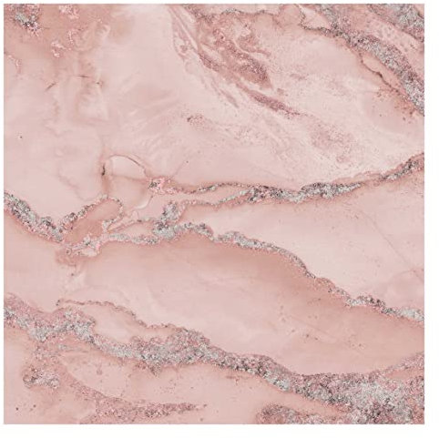 Fototapete - Farbexperimente Marmor Rose und Glitzer, Vlies Selbstklebend, Größe HxB: 192x192 cm