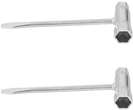 KIMISS Chiave a Bussola per Candele,Chiave a Bussola e Cacciavite per Motosega 2 Pezzi Chiave a T per Motosega Combo Chiave a Bussola Accessori per Attrezzi Giardino 13 X 19 Mm Chiave a Forma di T