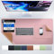 MYMIND® Schreibtischunterlage [2-er Set] 80x40cm - Premium Qualität mit extra Mauspad - Schreibunterlage für Homeoffice - Schreibtisch Unterlagenmatte rutschfest - Desk Mat - Unterlage (Rosa)