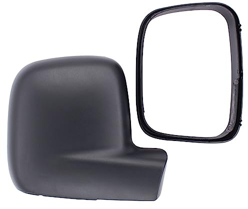 Außenspiegel Abdeckung Aussenspiegel Spiegelkappe Rahmen Rückspiegel Abdeckkappe Spiegel Gehäuse Seitenspiegel Blende Außenspiegelkappe schwarz rechts für Transporter T5 2003-2009 Caddy 3 2K 2004-2015