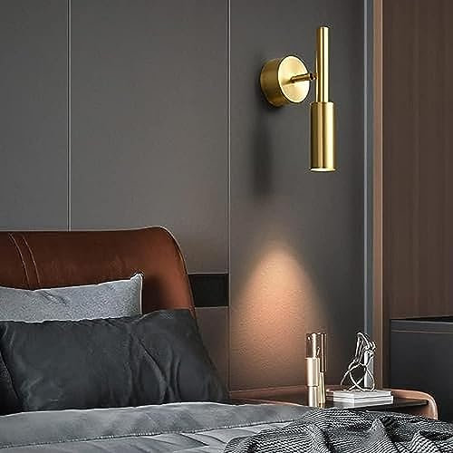 Lampe de tête de lit à LED, luminaire de lecture de chevet mural réglable, montage en surface 5W Spots pour luminaire de chambre à coucher avec 3 modes de couleur Applique murale près du lit