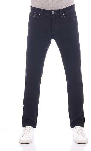 Paddocks Herren Jeans Ranger Pipe Slim Fit Jeanshose Hose Denim Stretch Baumwolle Blau w44, Größe:44W / 34L, Farbe:Night Black (1219)