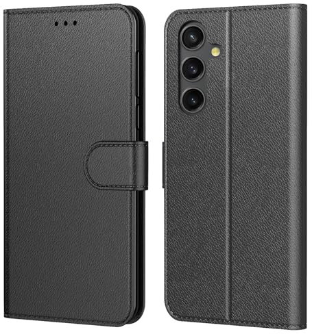 Tenphone Coque pour Samsung Galaxy A05S, Coque Samsung A05S,Etui Protection Housse Premium en Cuir PU, [Emplacements Cartes], Pochette Flip Case Compatible avec Book (Noir) (Noir, Samsung A05s)