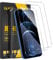 JEHOO 3 Stück für iPhone 12 Pro Max Panzer Schutz Glas, 9H Härte, Anti-Kratzen, Anti-Bläschen, HD Gehärtetes Glas Displayschutz Folie mit Einfaches Installationswerkzeug, 6,7 Zoll