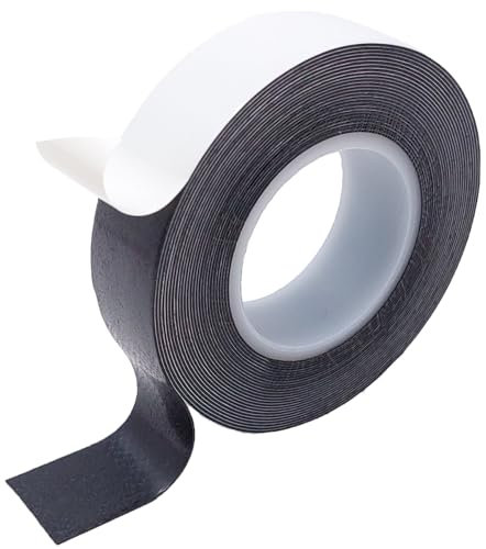 ArmaKit Ruban adhésif auto-amalgamant de 19 mm - 5 m - Ruban adhésif électrique noir, ruban d'étanchéité pour fuites - Ruban isolant noir haute tension - Pour réparation solide