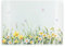 Spring Daffodils Large Rectangular Glass Worktop Protector - Butterfly Floral Gift - Smooth Kitchen Chopping/Cutting Board Worktop Saver with Non-Slip Feet 39cm x 28.5cm (15 x 11)