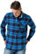 LAPASA Chemise Flanelle Homme 100% Coton Manches Longues Chemise de Bûcheron à Carreaux Douce & Confortable M138 Bleu Marine & Bleu XXL