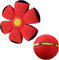 Haustier Spielzeug Frisbee Ball,Fliegender Ball für Hunde,Fliegend Untertasse Ball Spielzeug für Hunde,Fliegender Ball,Frisbee Kinder Pet Toy Frisbee Ball Hund Für Hundetraining,Werfen,Fangen-Rot