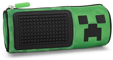 Franco Cosimo Panini Minecraft Tombolino Federmäppchen, Grün/Schwarz 2, Casual