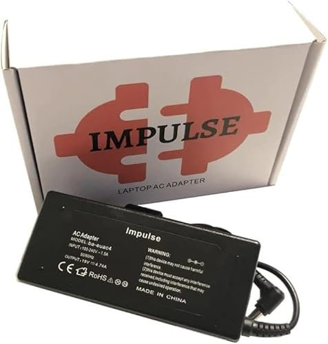 Impulse 90W Netzteil 19V 4,74A Ladegerät Kompatibel mit Lenovo/Toshiba/Fujitsu/MSI/ASUS/Medion/Packard Bell/Gateway/Hitachi (Asus)