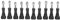 10PCS Long Thumbscrew with Nut,Stainless Steel Tripod Mount Adapter Knob Long Thumb Screws Tripod Monopod Mount Coarse Threaded Thumbscrew for Go Pro Action Camera Accessories