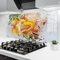 ARTHUB® Küchenrückwand aus Glas 60x120 cm, 5mm ESG | Spritzschutz, Glasplatte, Herdspritzschutz, Wandschutz für Herd, Hartglas, Lebensmittel, Gewürze, Heart Spice Powders
