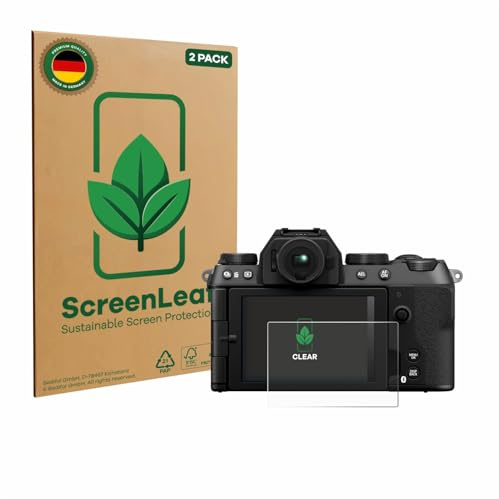ScreenLeaf Schutzfolie für Fujifilm X-S20 | 2 Stück Transparenter Displayschutz Made in Germany Klare Displayschutz-Folie Kratzfest
