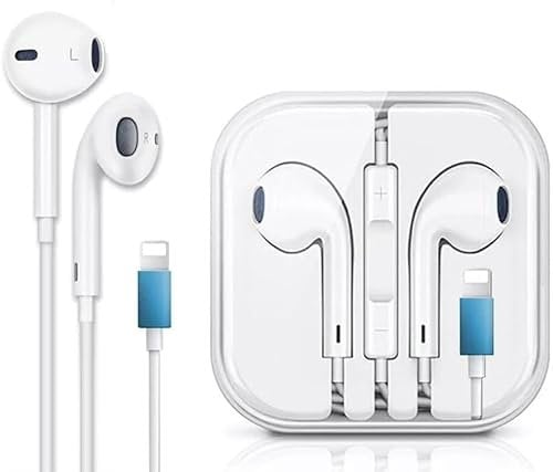 lightening Wired Earphones Crystal Box In-ear Earbuds With mic Headset For iPhone 7,8,X, 11,12,13,14,15,16 (lightening)