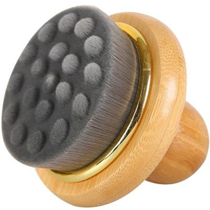TOVINANNA Badebürste Waschen Haut Bürsten Peeling-reiniger Einfaches Gesichtswaschmittel Flasche Körperpeelingbürste Pads Schlag Peeling-gesichtswäsche Spalt Kosmetik Tücher Faserwolle Black