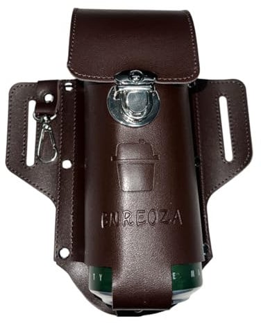 BNREOZA 1 pezzo Cintura Porta Birra, Porta Bottiglia di Birra in Pelle, Porta Birra Portatile, Cintura Birra come regalo creativo per gli uomini, facile da trasportare, mani libere