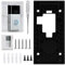 FunWorth No-Drill Ring Doorbell Mount, Heavy Duty Self-Adhesive Bracket Compatible with Ring Pro/Plus/3/4/2024 Battery & Video Doorbells - Renter-Friendly, Weatherproof Sticky Mount