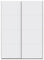 AVANTI TRENDSTORE - Schwebetürenschrank Freddy 2 - Schwebetürenschrank Holzschrank weiß laminiert Maße LAP ca. 150x210,5x61cm