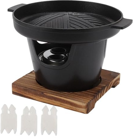 BaxnoreMini BBQ Grill, tragbarer rauchloser Tabletop Grill für Camping -Picknick im Freien im Freien, ein Stick -Proof, Leichtgewicht, Holzkohlekraftstoff, Eichenaluminiumlegierung (HN-BBQ18A)