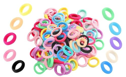 Baby Toddler Headband Set Anti-Slip Hair Accessories 200Pcs 10 Colors | Soft stretchy nylon elastic bands; vibrant 10-color variations; for infant toddler daily wear use
