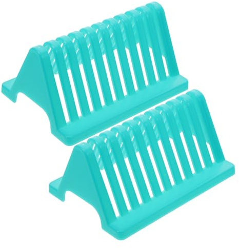 KAJNBN Microscope Slide Drying Rack Material, Vertical Structure 2pcs Antislip Design and Easy Cleaning Sample Glass Slides Holder for Compact Laboratories and Laboratory Benches