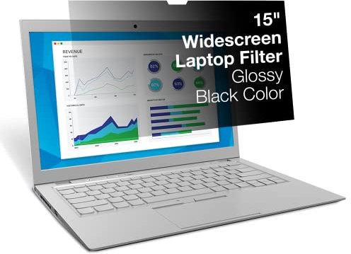 3M Privacy Filter for 15 Standard Laptop, Nero