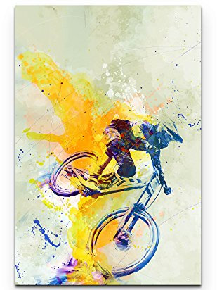 Paul Sinus Art MTB DH 90x60cm auf Leinwand gespannt fertig zum aufhängen