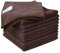 KinHwa Mikrofasertücher Haushalts handtücher Super saugfähig Geschirrtücher Mehrzweck 30cm x 30cm (Braun 10, 30 x 30 cm)