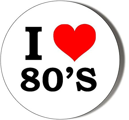 I LOVE THE 80'S 38mm Round Fridge Magnet