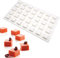stampi silicone 3d dolci per Bigné, Pudding e Cubi di Ghiaccio, 35 Fori Forma di quadrati