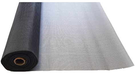 Bauswern - Moustiquaire de Fenêtres - Protection Anti-Insectes - Rouleau Anti-Moustique - Fibre de Verre - Gris - Maille Fine 1,4 x 1,4 mm - Dimensions 1,2m x 25 m