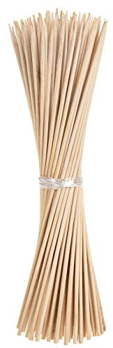 SIDCO Splittstäbe 100 x Holzstäbe Pflanzenstäbe Rankhilfe Bambusstäbe Pflanzstäbe 40cm